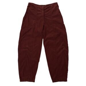 Oska Barrel Wide Leg Trouser Corduroy Pants Women’s Size 2 (US 8 10) Red Orange